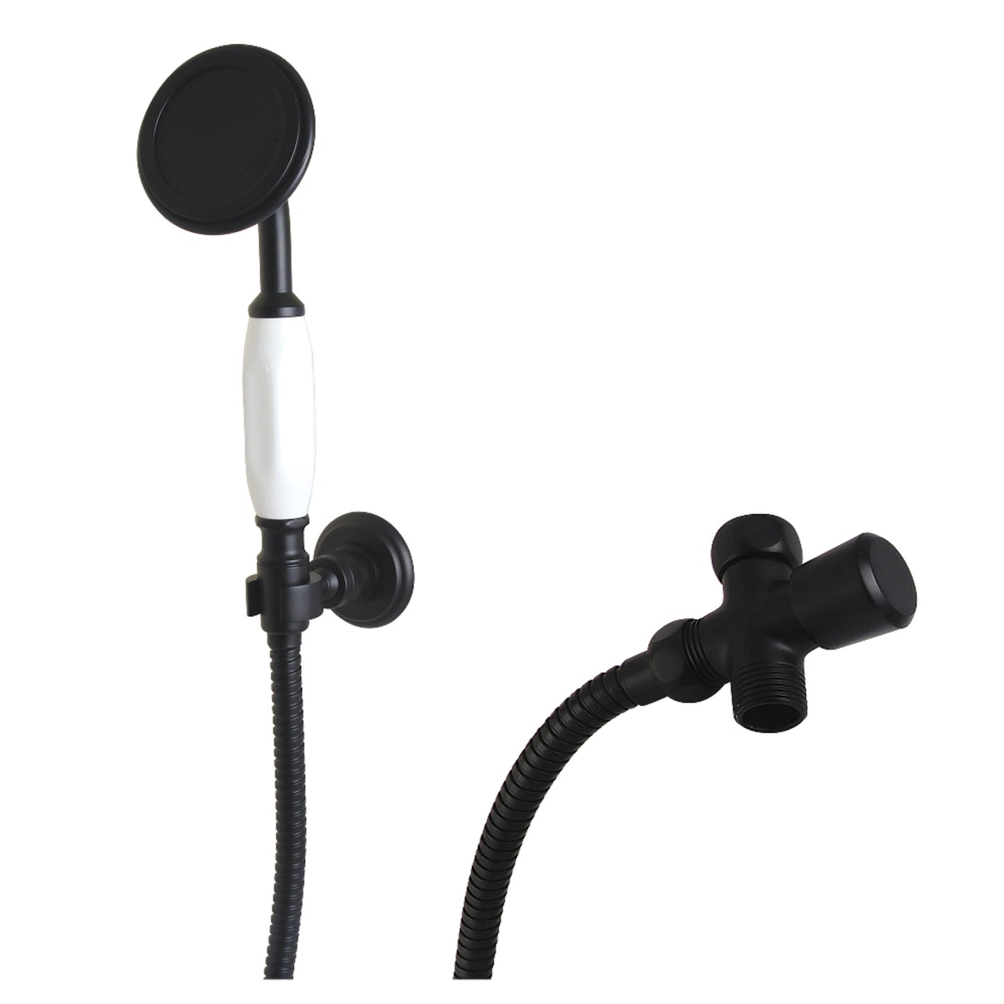 Kingston Brass KX10200SD Vintage Hand Shower Kit, Matte Black