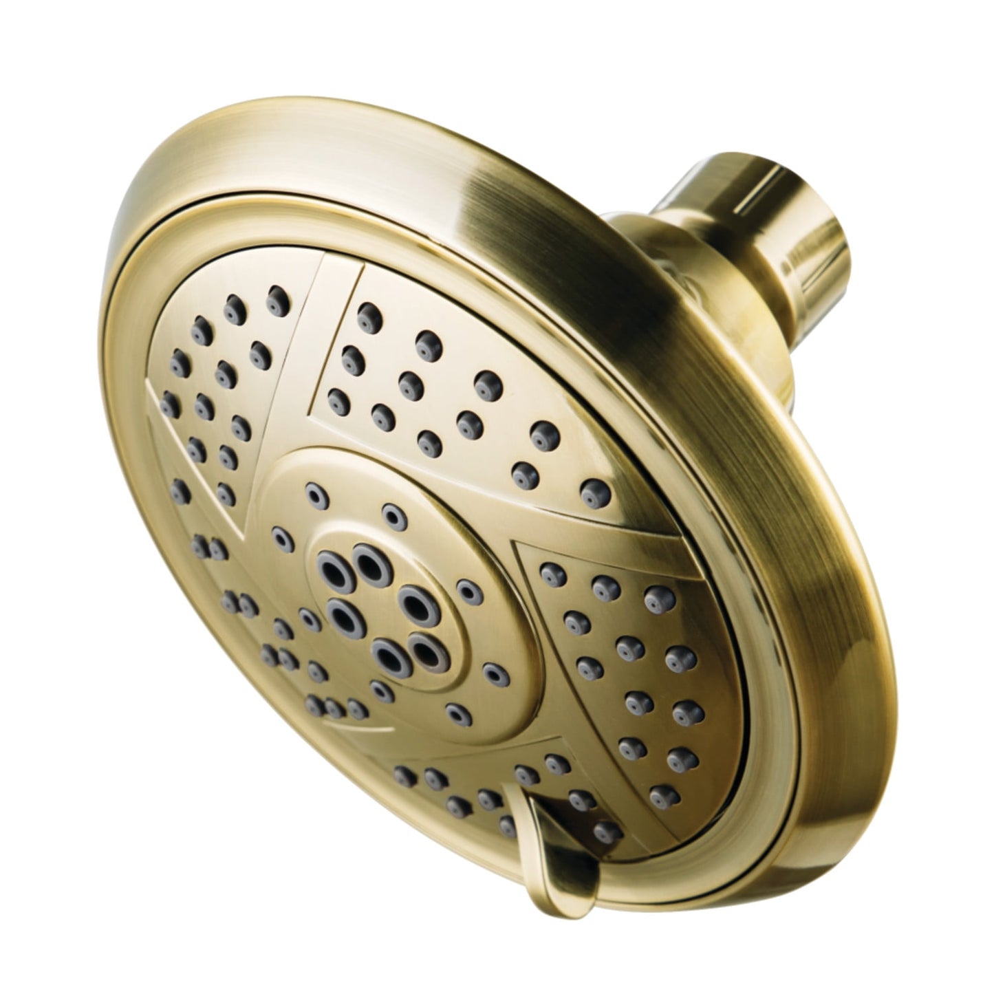 Kingston Brass KX1553 Vilbosch 5-Inch 5-Function Shower Head, Antique Brass