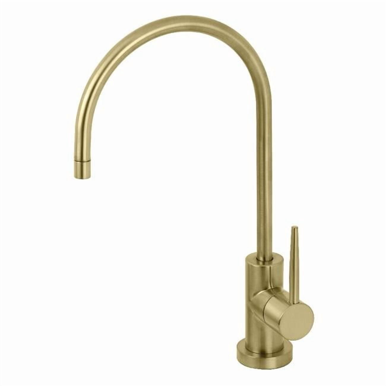 Kingston Brass KS8197NYL New York Single-Handle Cold Water Filtration Faucet, Brushed Brass
