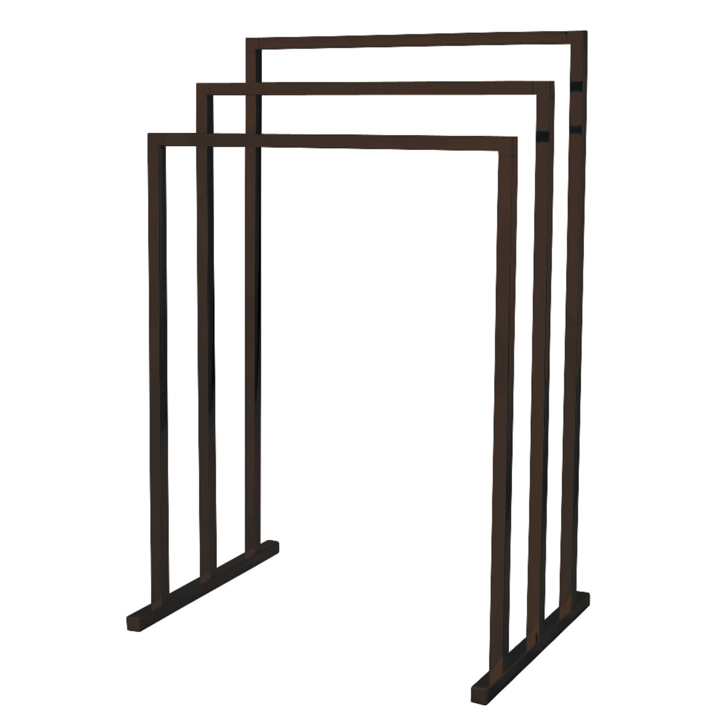 Kingston Brass SCC8285 Edenscape 33-3/16 Inch Freestanding Pedestal 3-Tier Towel Rack in Oil Rubbed Bronze