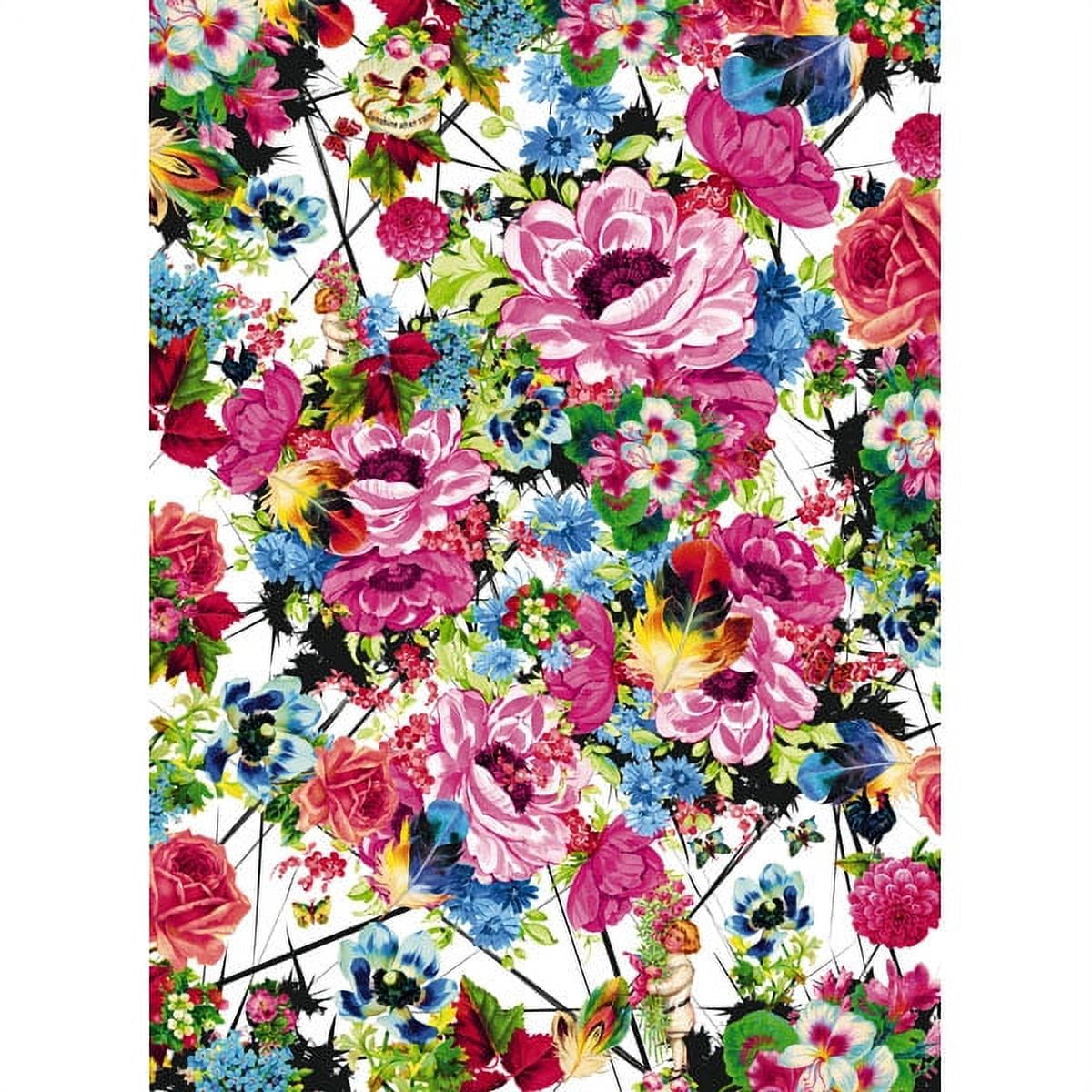 Komar Romantic Pop Wall Mural, 100.8-in by 72-in, 50.4 sq. ft.