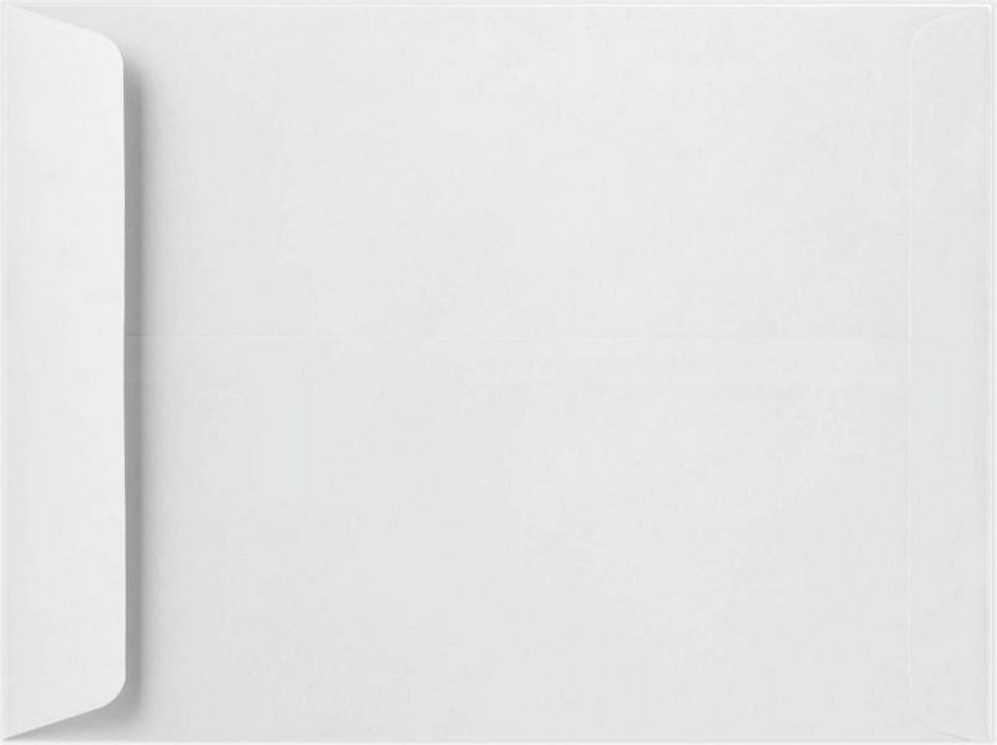 LUXPaper 11 1/2 x 14 1/2 Open End Envelopes, White, 50/Pack