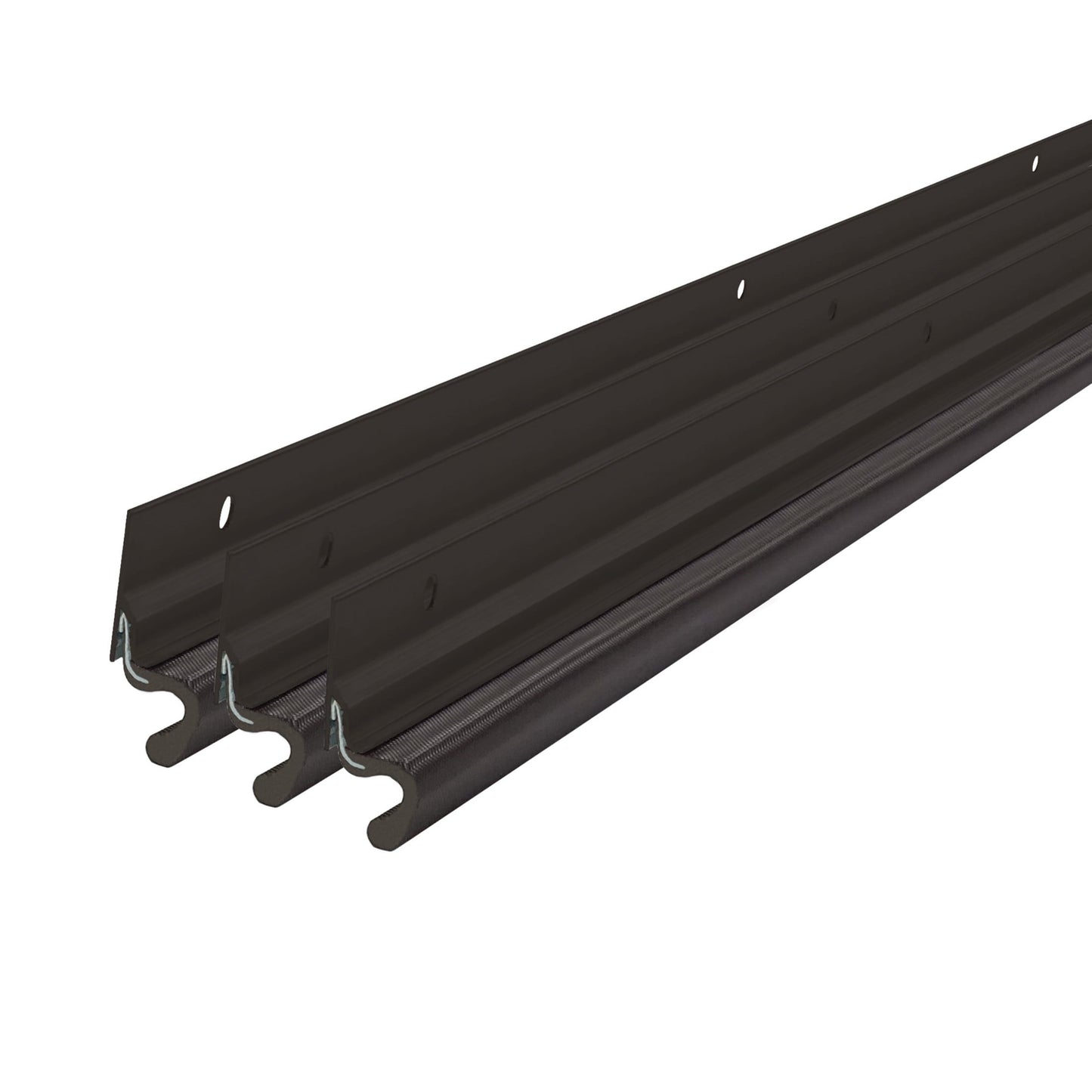 M-D Building Products 87783 Bronze Aluminum and Vinyl-coated Foam Heavy-duty Screw-on Top and Sides Door Seal Kit
