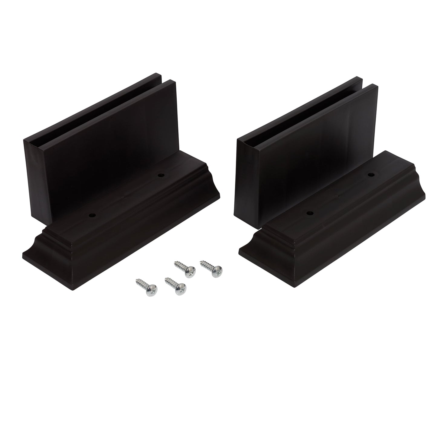 Mainstays Kit de Extensión de Pierna para Baño sobre el Inodoro Spacesaver, Plástico Resistente, Espresso, Juego de 2