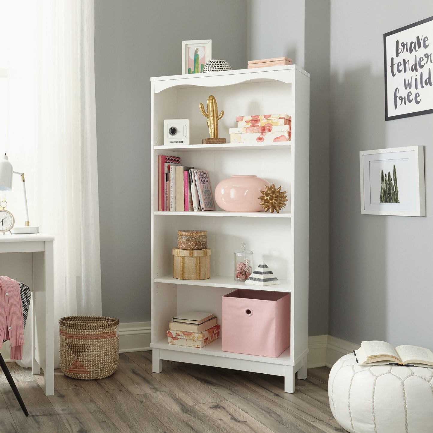 Mainstays Storybook EstanterÃa, Acabado Blanco Suave