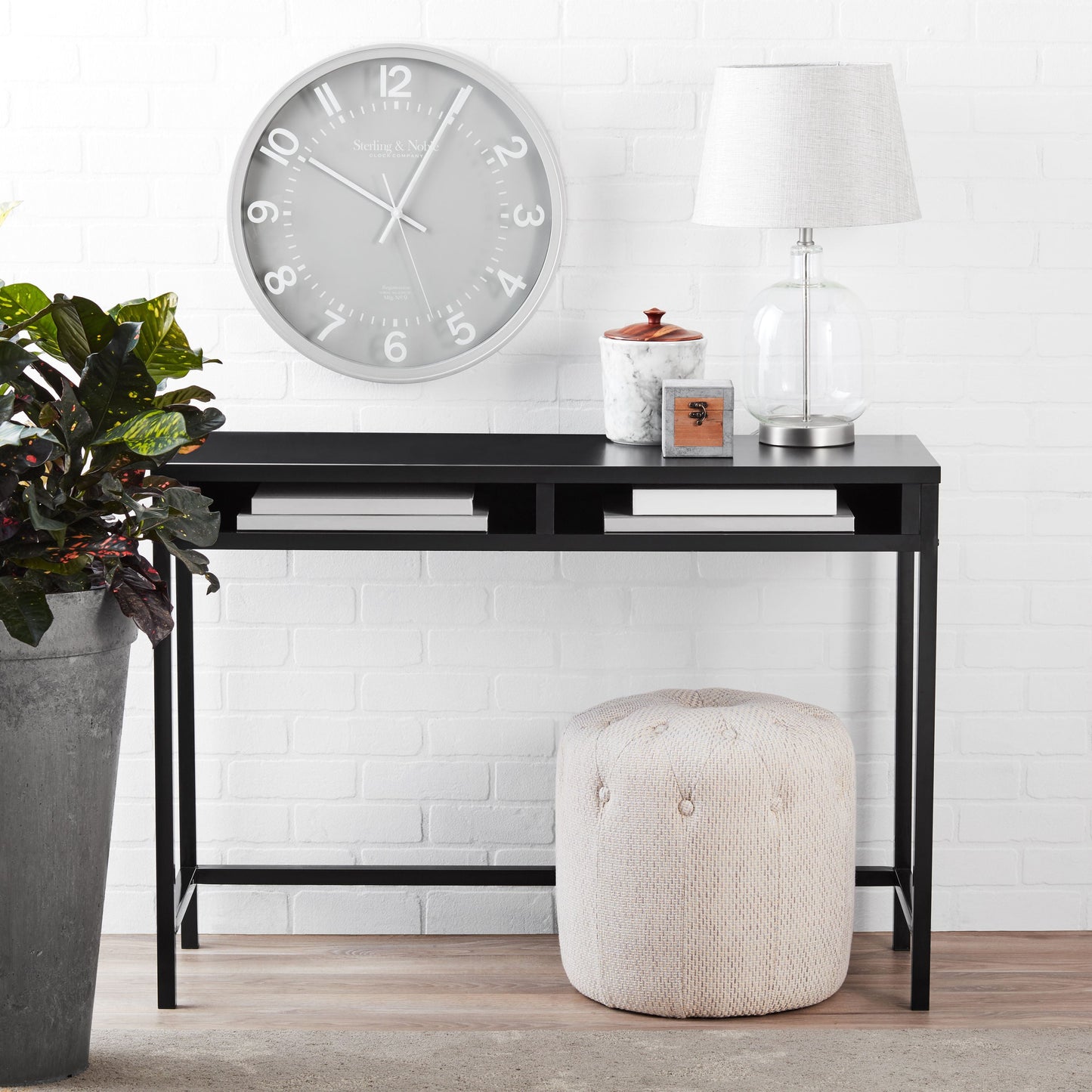 Mainstays Sumpter Park Student Desk, Solid Black