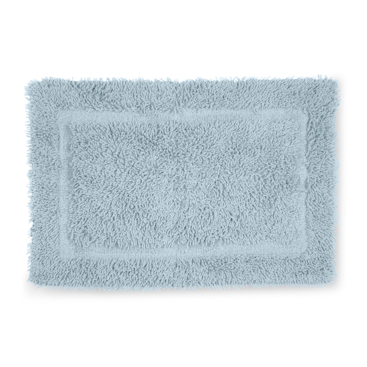 Martex Cotton Bath Rug | Ringspun Soft & Absorbent Non-Slip Quick-Dry Bathroom Mat | Soft Blue