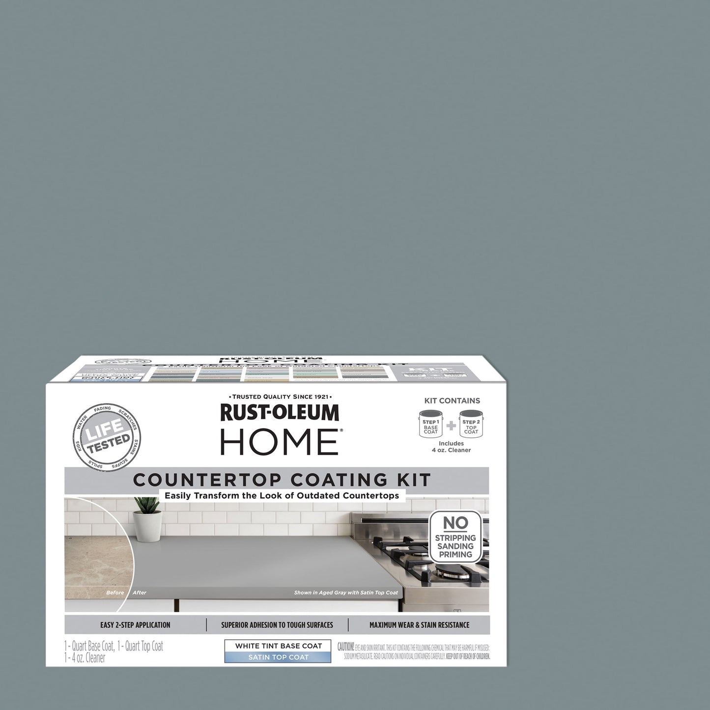 Matterhorn, Rust-Oleum HOME Countertop Satin Coating Kit-38496211T, Quart