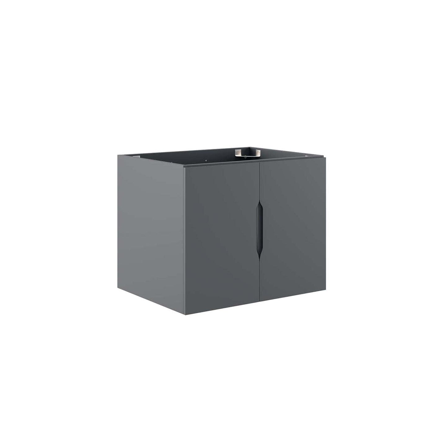 Modway Vitality 23" MDF and Particleboard Bathroom Vanity Cabinet in Gray