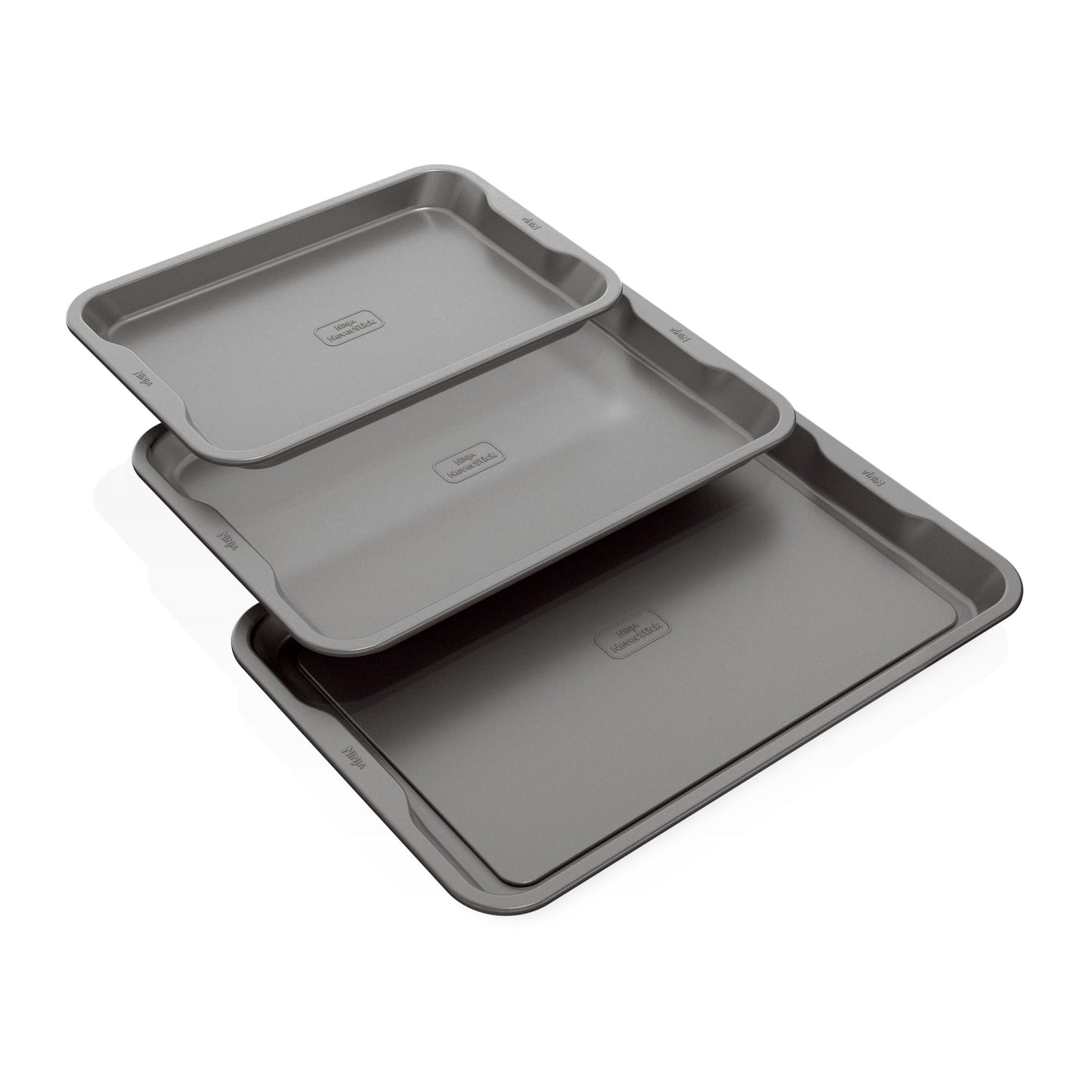 Ninja NeverStick® Essential 3-Piece Baking Sheet Set, Dishwasher Safe, B13003