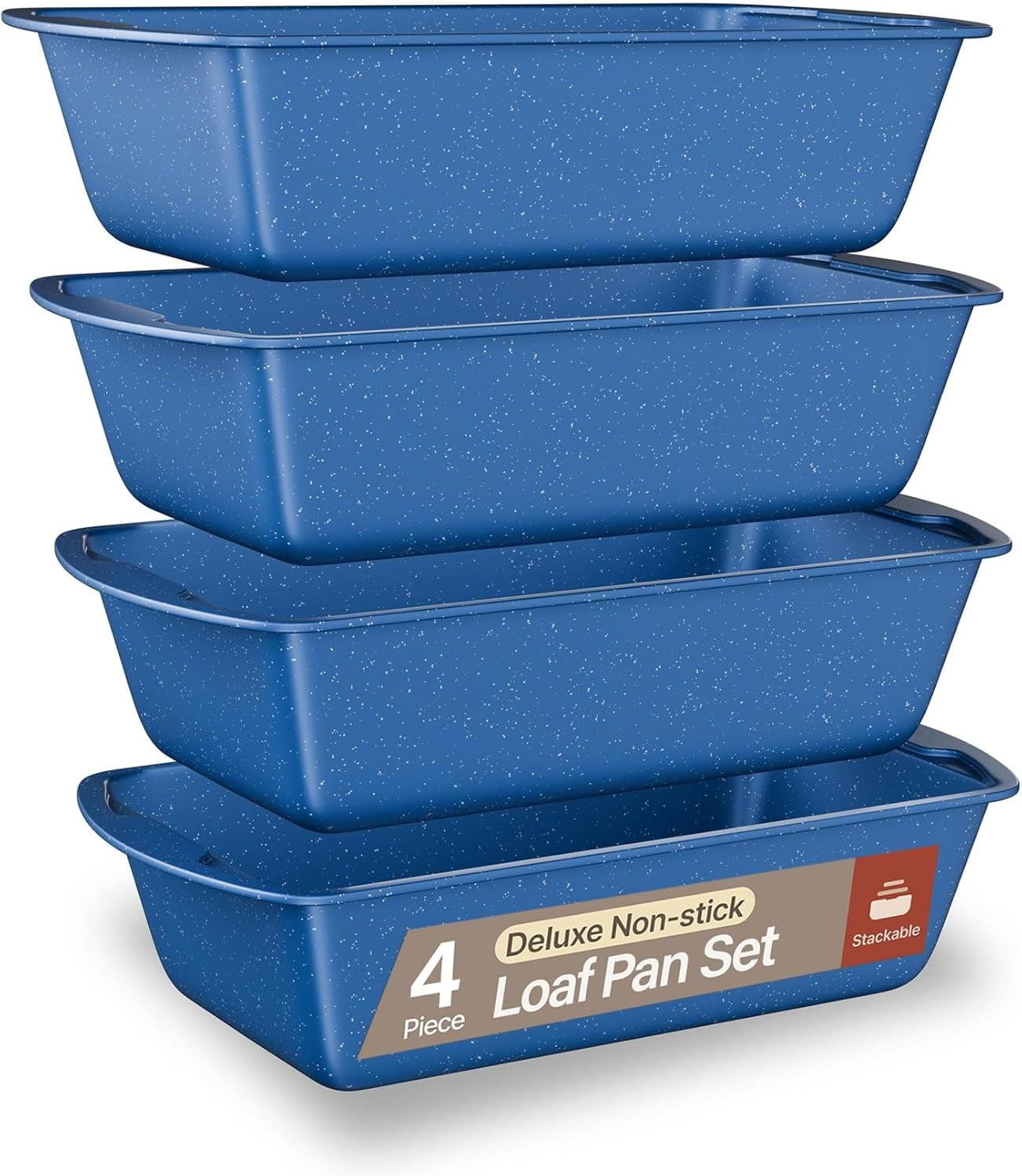 Bakken- Swiss Loaf Pan Set 1-Piece - Deluxe Nonstick Carbon Steel Bakeware for Perfect Bread and Cakes – Dishwasher Safe, Premium Pans for Home Baking
