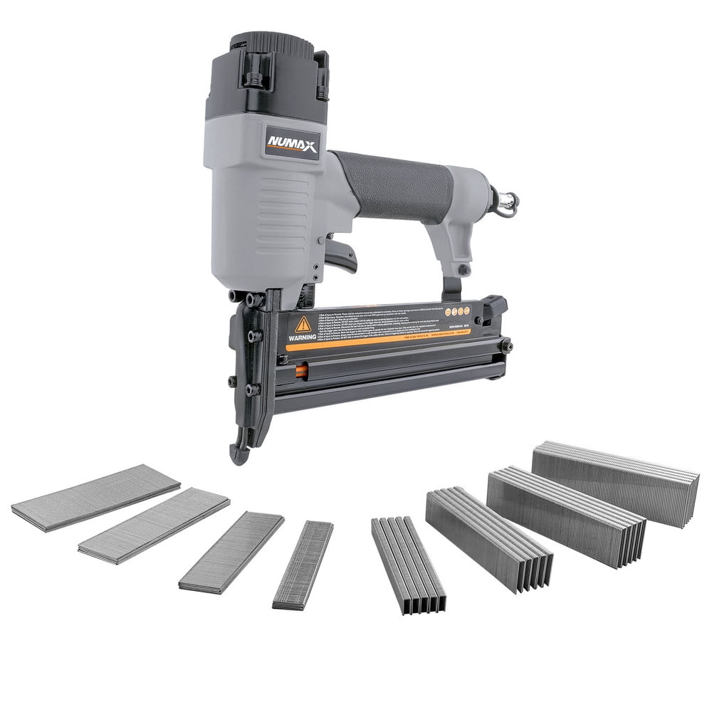 NuMax S2118GWN 18-Gauge Pneumatic 2-in-1 Brad Nailer & Stapler with 4000 Fasteners