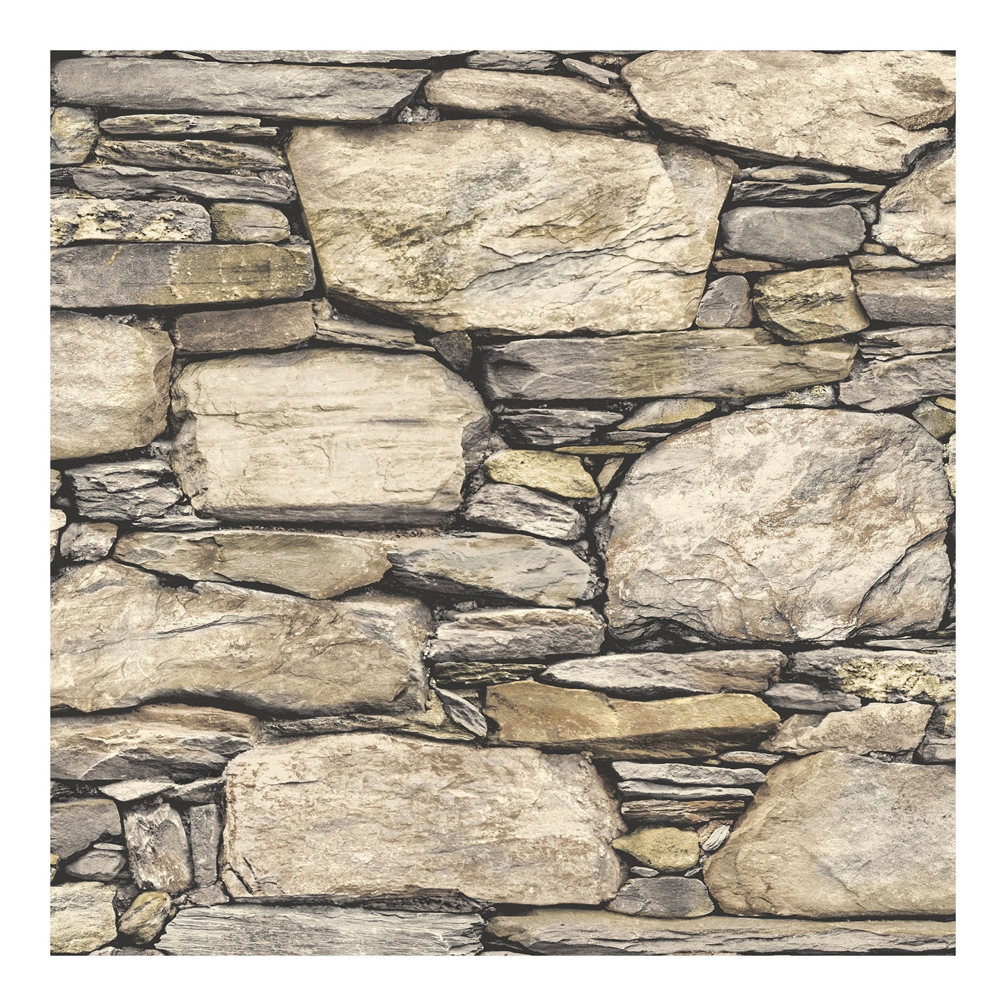 NuWallpaper Hadrian Stone Wall Peel & Stick Wallpaper