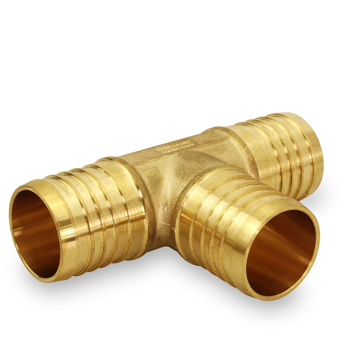 PEX X PEX Barb Tee Pipe Fittings 3/4 Inch Brass (pack of 10)