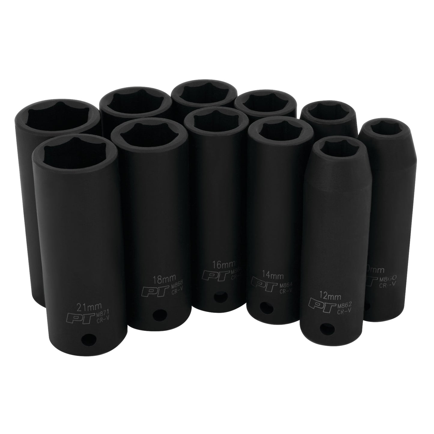 Performance Tool M591DB 11 Piece 1/2 Inch Drive MET DW Impact Skt