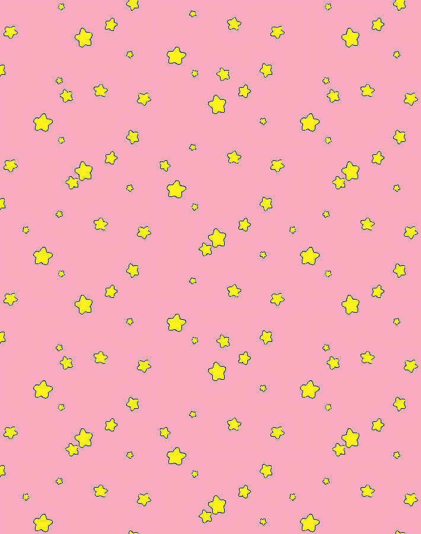 Shooting Stars Removable Vinyl Wallpaper by Barbie - Bubblegum