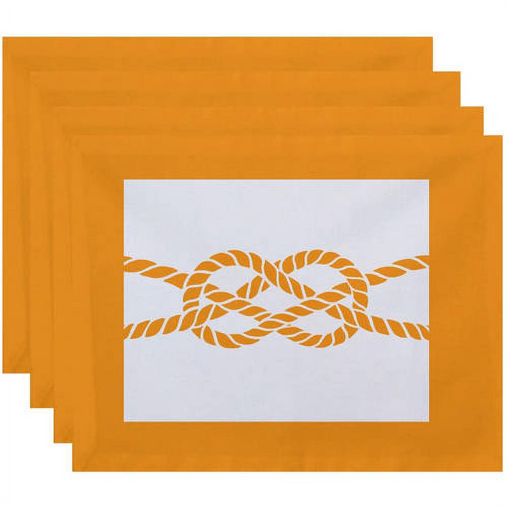 Simply Daisy 18" x 14" Nautical Knot Geometric Print Placemat