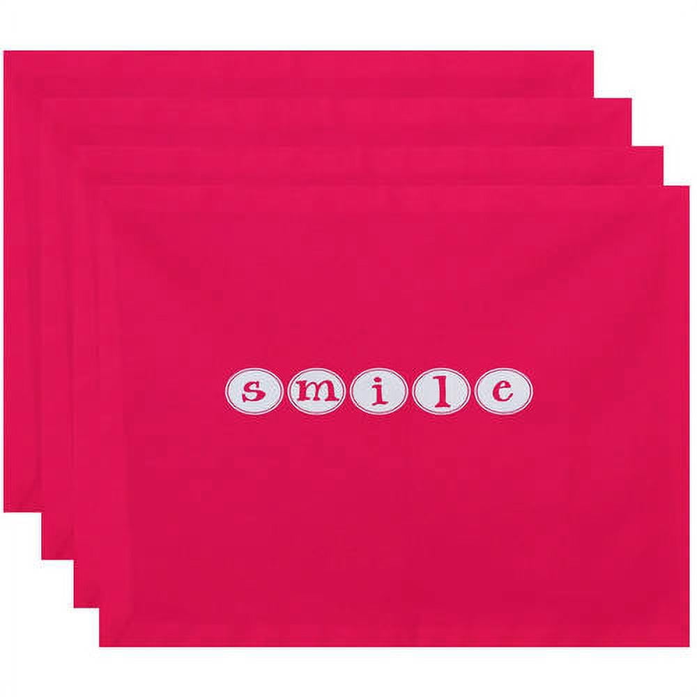 Simply Daisy 18" x 14" Smile Word Print Placemat