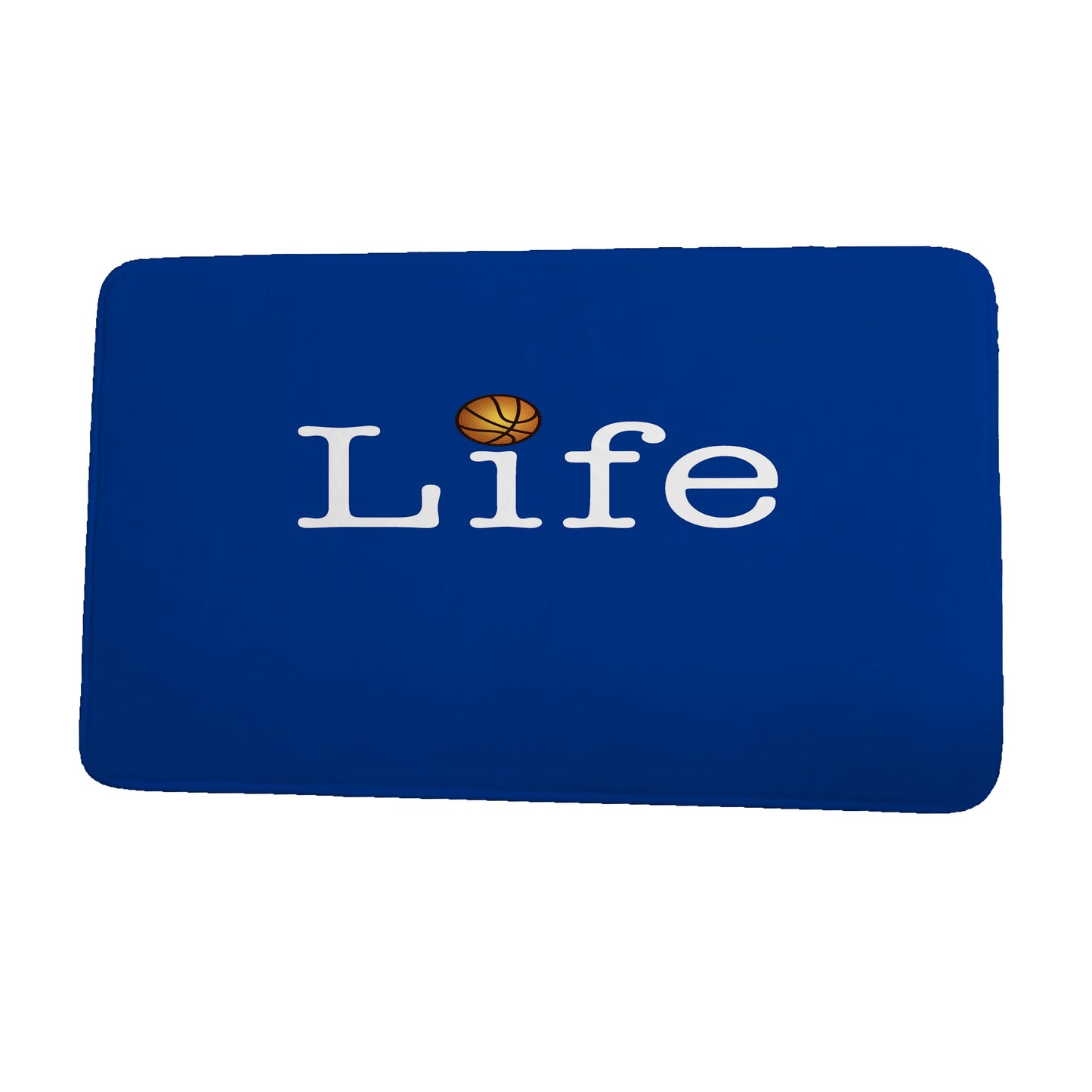 Simply Daisy 34" x 21" Plush Microfiber Royal Life + Ball Bath Mat