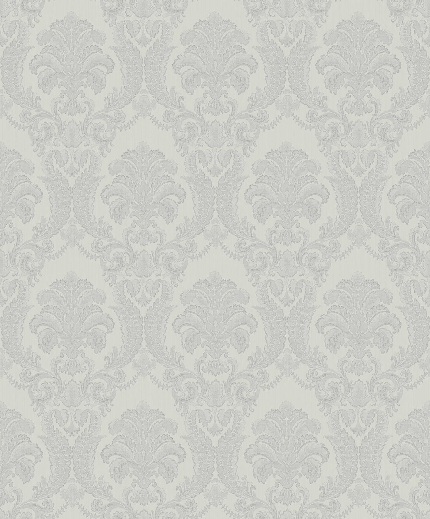 Sirpi Wallcoverings Renatta Silver Damask Wallpaper