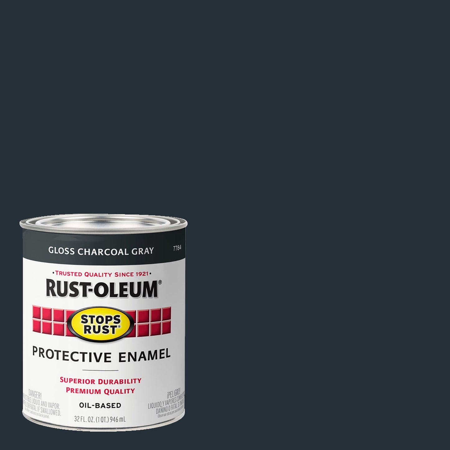 2 Pack, Smoke Gray(100 Voc), Rust-Oleum Stops Rust Gloss Protective Enamel- 353579, Quart