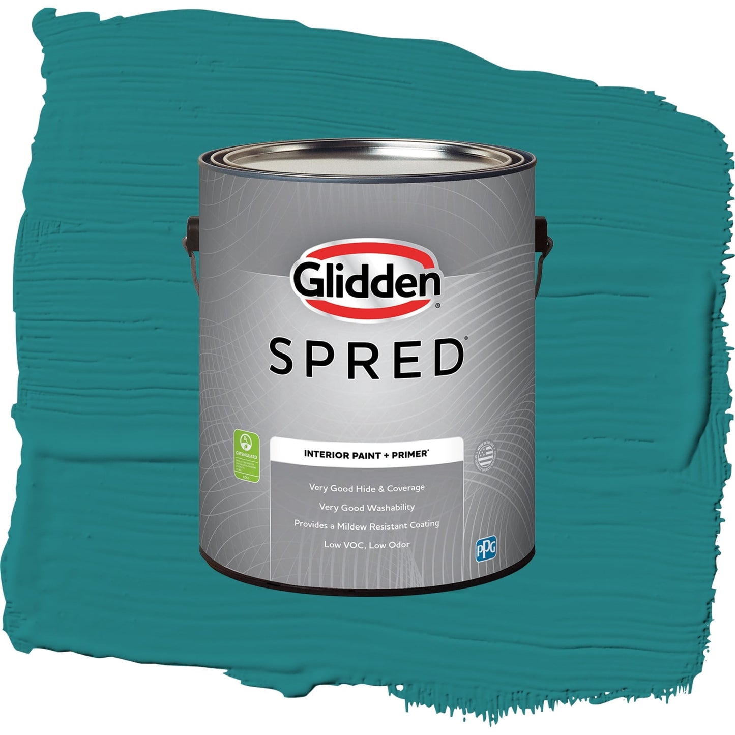 Spred Jade Jewel Interior Paint + Primer Flat , 1 Gallon