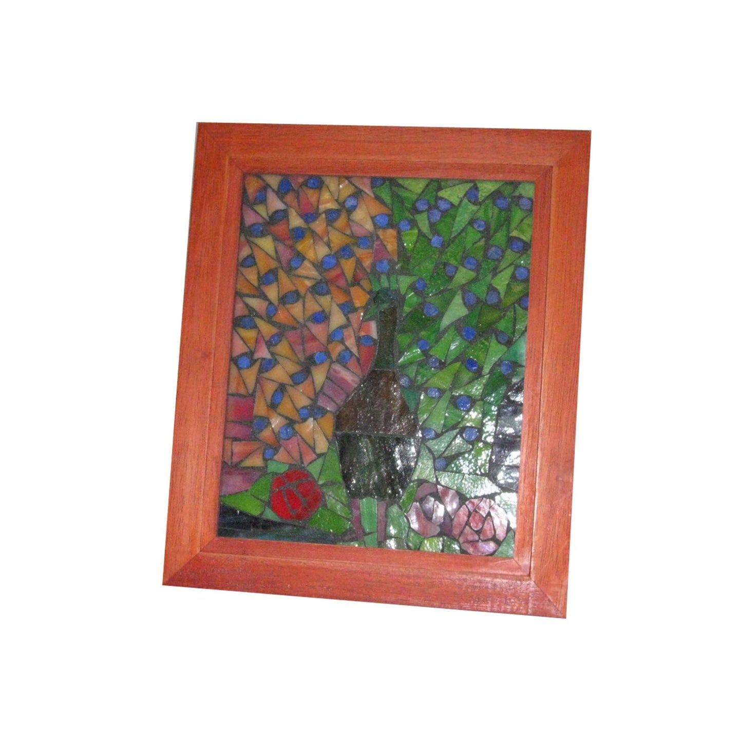 Dale Tiffany Lighting - Peacock - 10 Inch Mosaic Art Glass Wall Panel