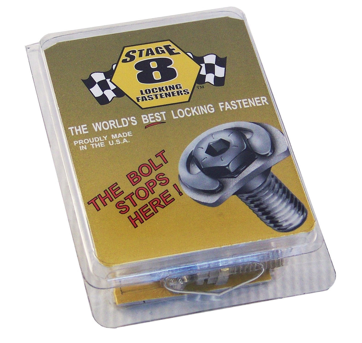 Stage 8 8900 Locking Header Bolts 8mm x 1.25 - 25mm Long - Hex Head - Set of 12