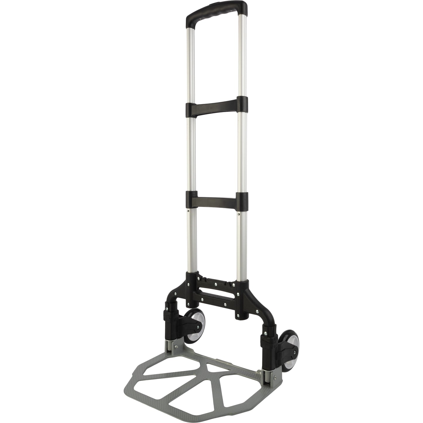 Stalwart Folding Hand Truck Dolly Cart - 154lb Capacity and Telescoping Handle