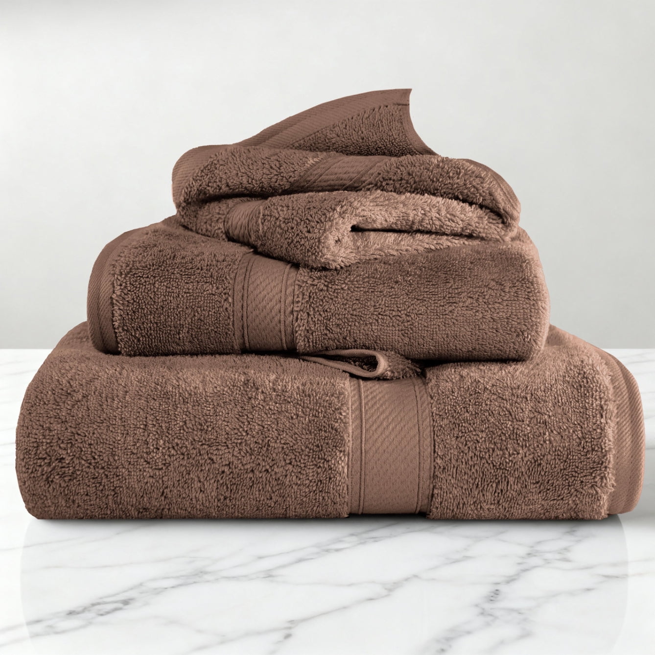 Superior 800 GSM Egyptian Cotton 10-Piece Towel Set, Soft Ultra Absorbent Towels, Gold