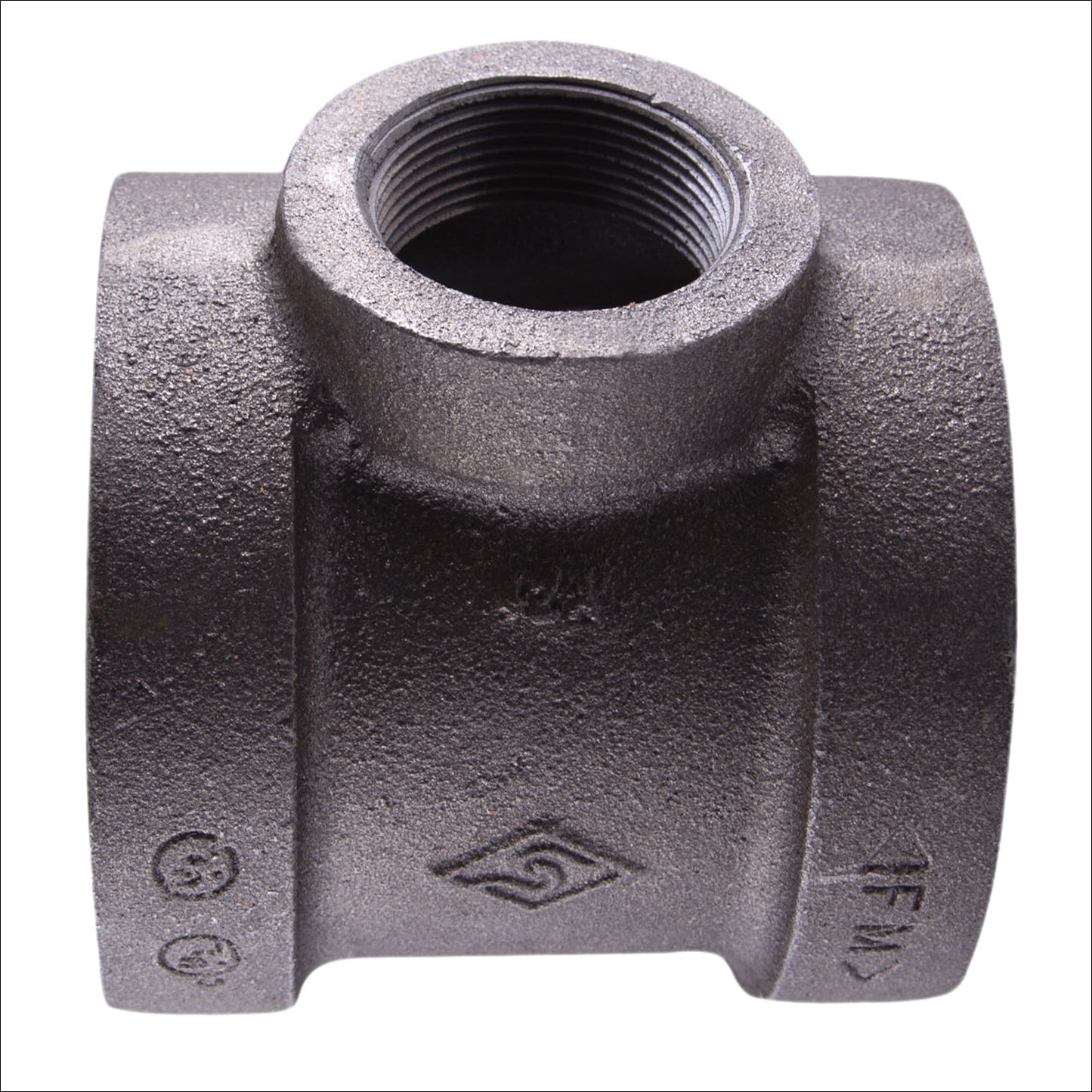 Supply Giant 2" x 2" x 3/4" BLack Pipe Fitting Reducing Tee Cast Iron
