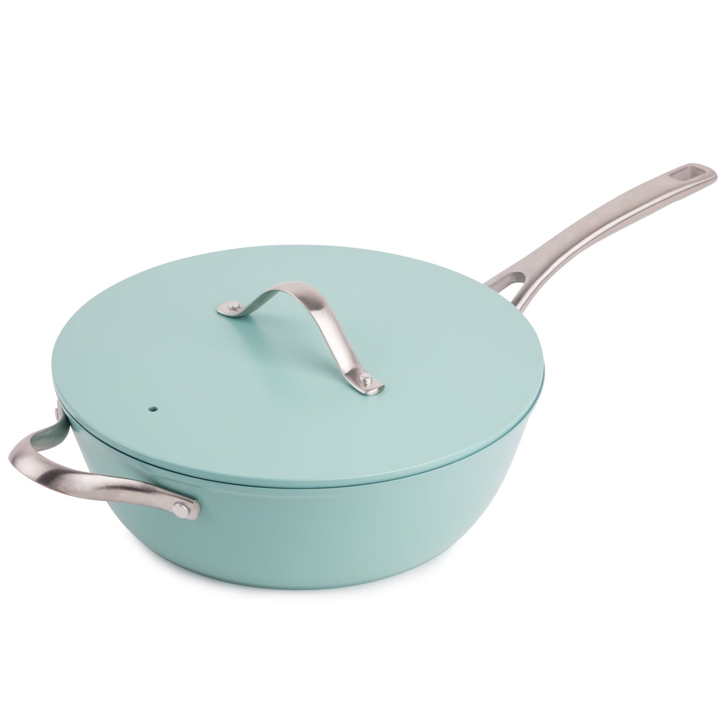 Thyme & Table Chef Set with Steamer Basket, Acadia Blue