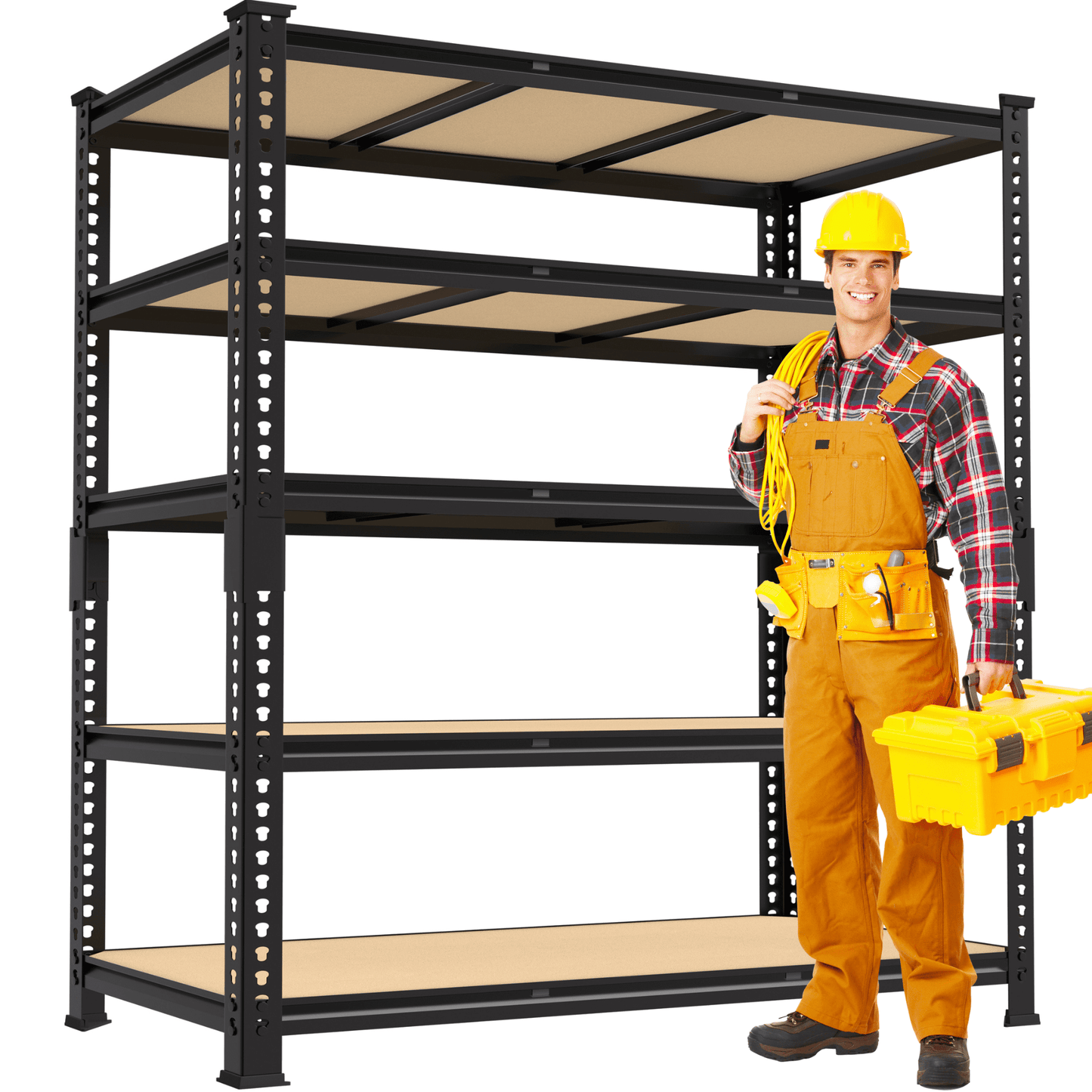 TrumanPick Metal Storage Shelves 48" W x 24" D x 71" H Adjustable Heavy Duty Shelving for Garage,3250lbs