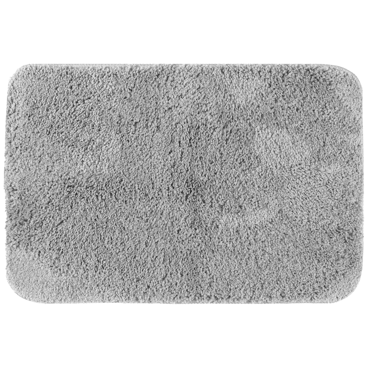 Unique Bargains Bathroom Soft Plush Mats Non-Slip Quick Dry Anti-Skid Shaggy Bath Rugs Khaki 16"x24"