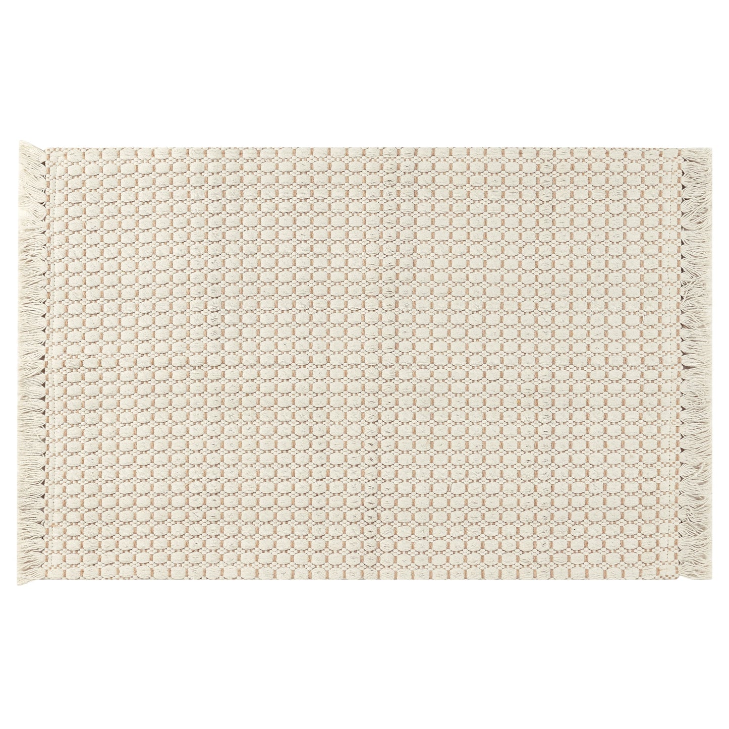 Unique Bargains Alfombra de Baño Boho con Textura Tejida para Dormitorio, Alfombra con Flecos Gris 20" x 32"