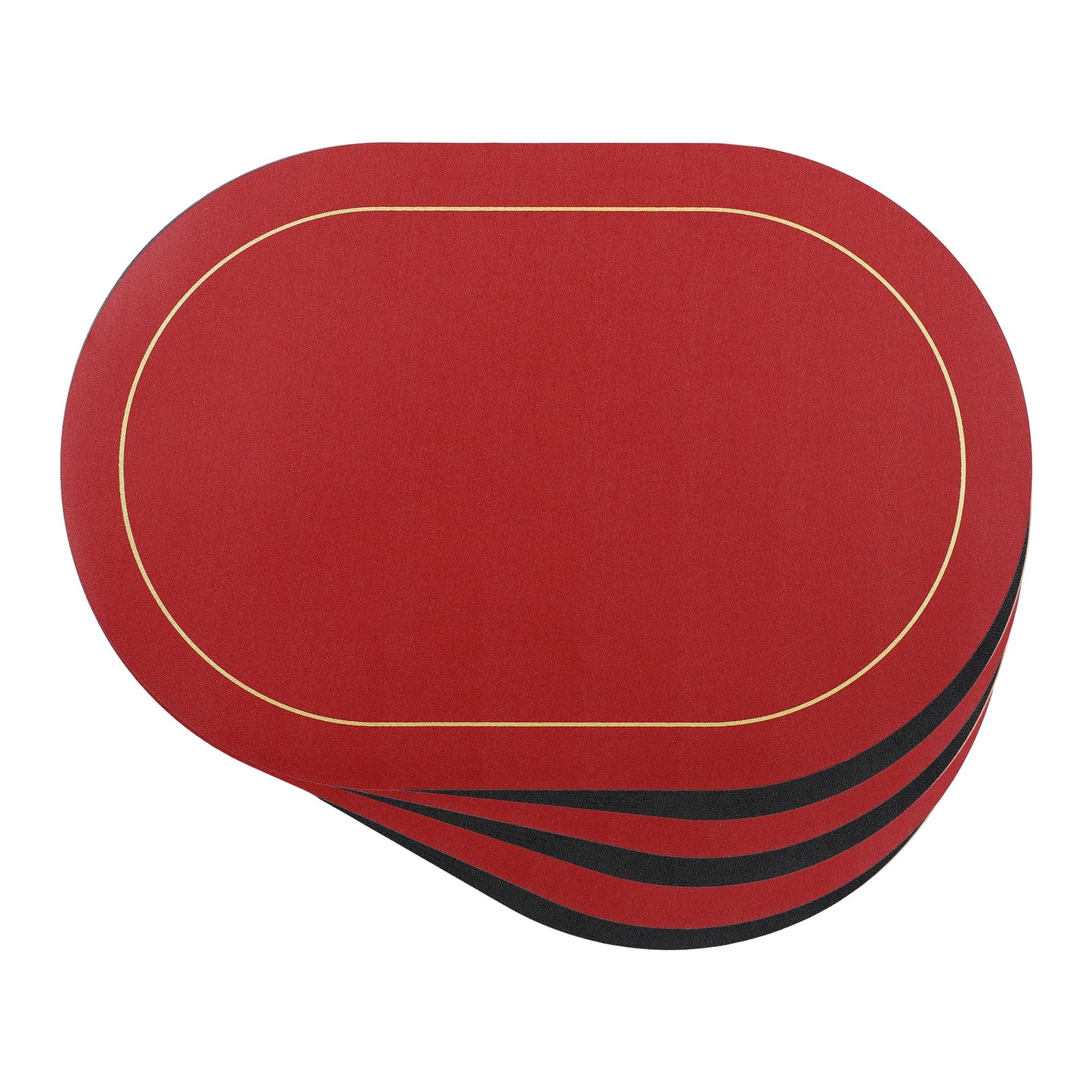 Unique Bargains Faux Leather Placemats for Kitchen Washable Table Placemats 6pk Brown Gray