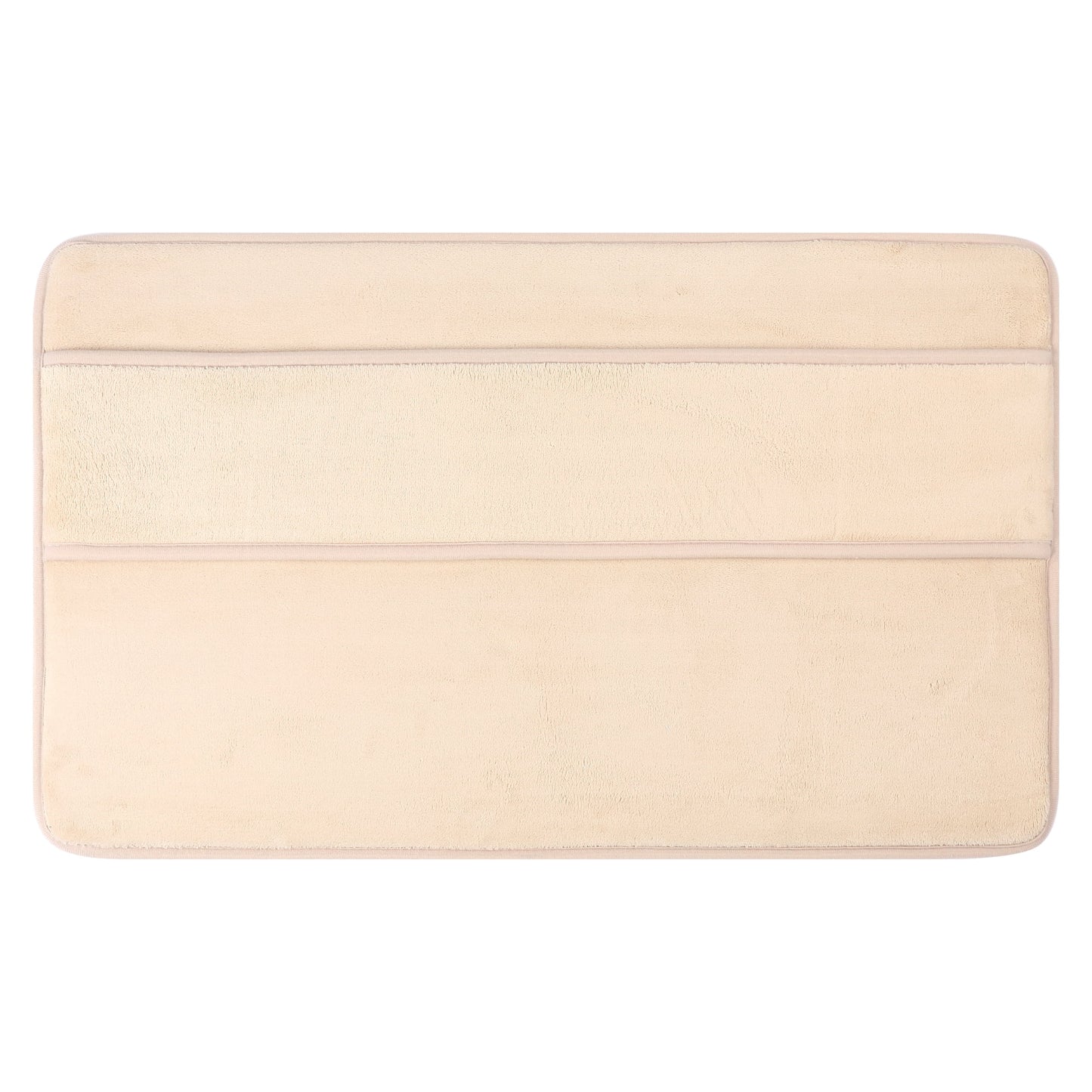 Unique Bargains Memory Foam Absorbent Non Slip Bath Rug Khaki 20" x 32"
