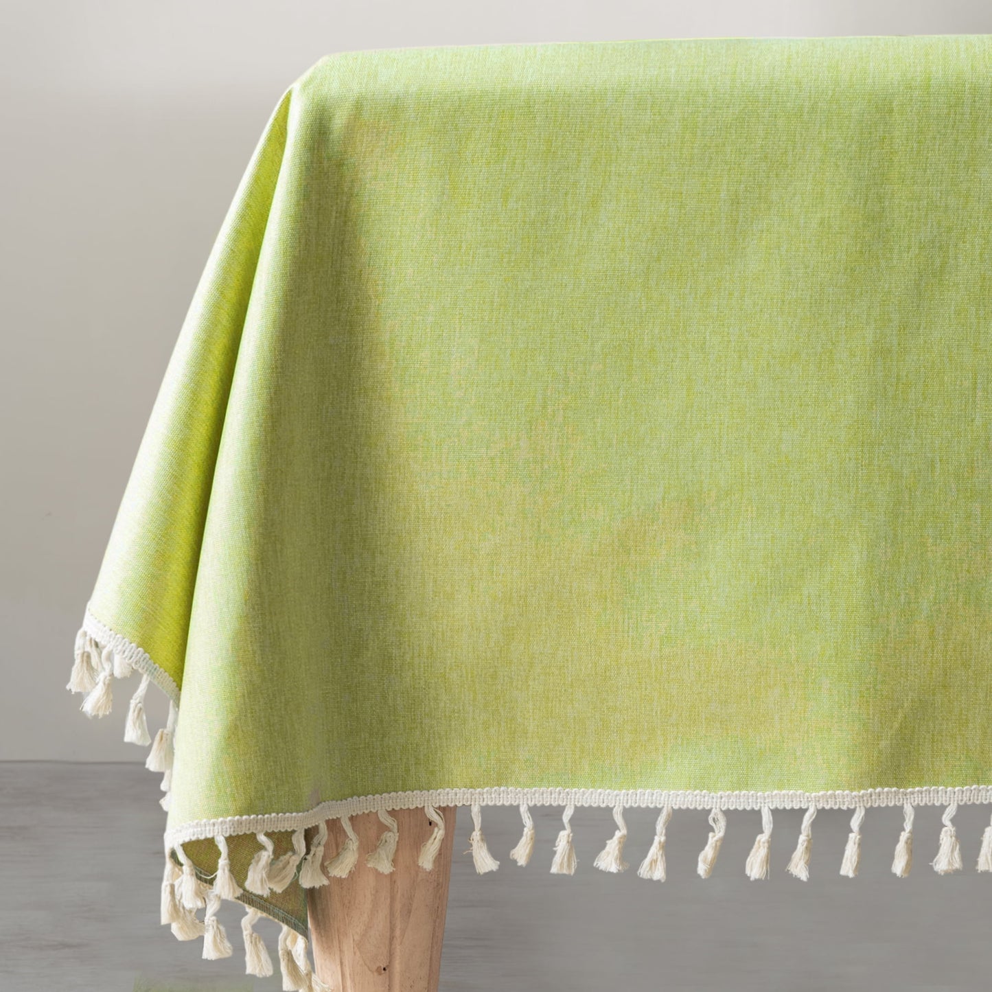 Unique Bargains Wrinkle Free Tablecloths for Holiday Camping Green 55.12"x55.12"