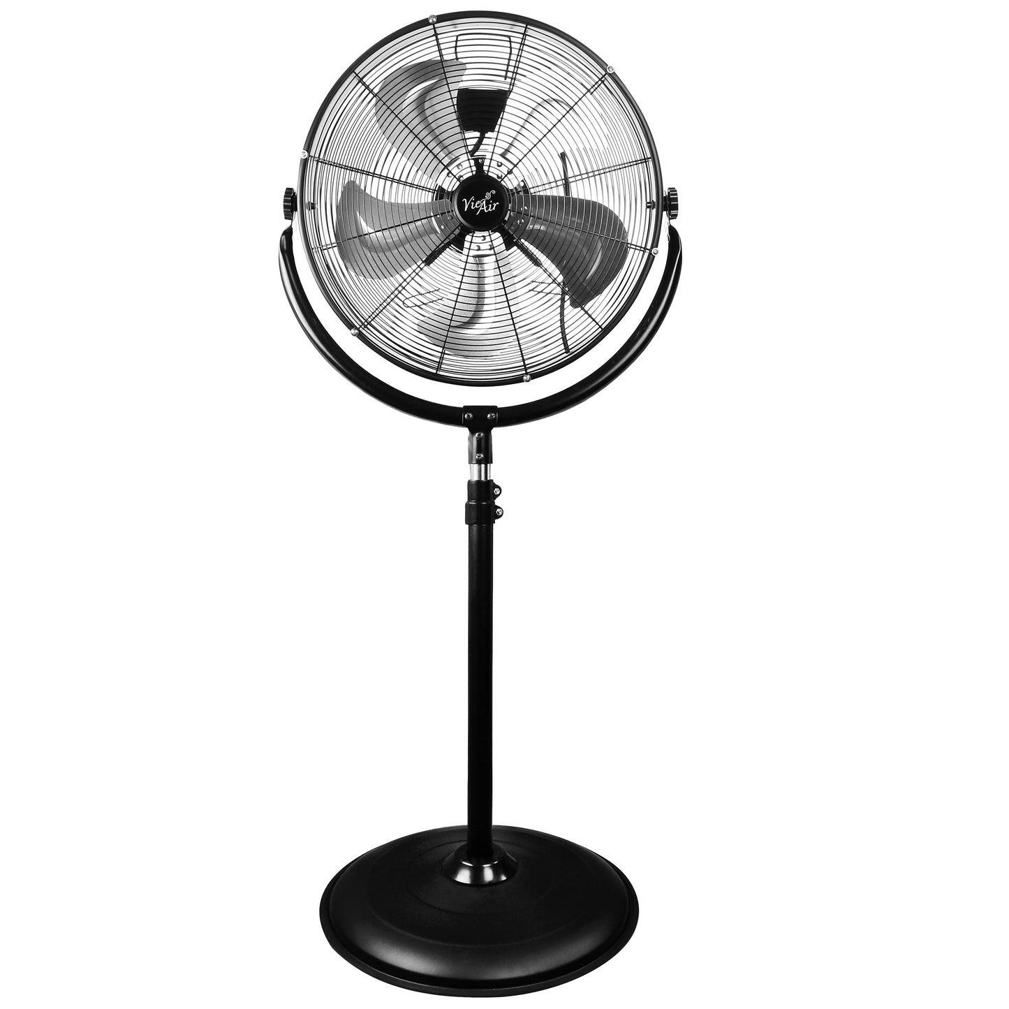 VieAir 20'' 3-Speed High Velocity 360° Tilting Pedestal Industrial Fan