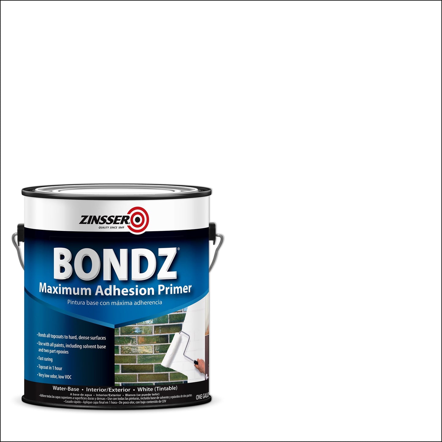 White , Zinsser Flat Bondz Maximum Adhesion Primer- Gallon, 1 Pack