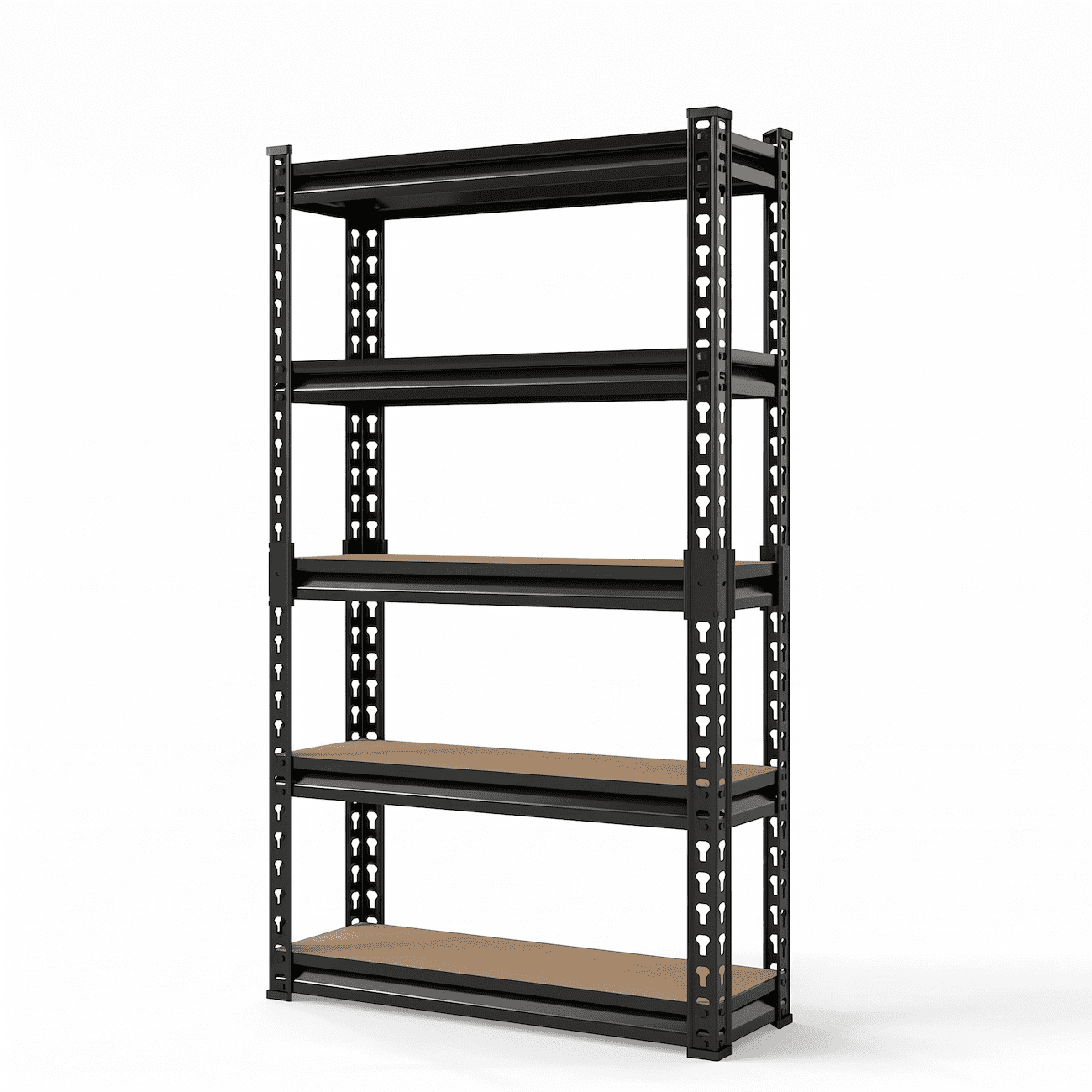 Xiweot Heavy Duty Garage Shelving Unit, 5 Tier Metal Storage Shelves, Adjustable Garage Rack, 60â€H x 28â€W x 12â€D Industrial Steel Storage Shelf for Kitchen Pantry Basement Warehouse Living Room