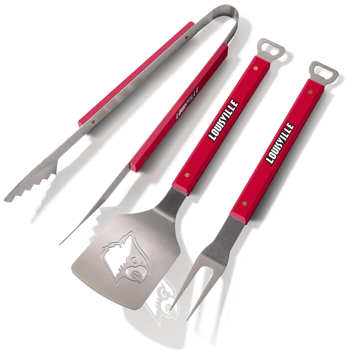 YouTheFan NCAA Louisville Cardinals Spirit Series 3pc BBQ Set