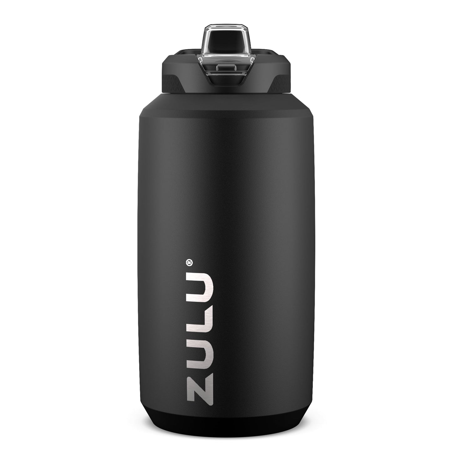 ZULU Goals Botella de Agua de Acero Inoxidable de Medio Galón de 64 fl oz, Blanca
