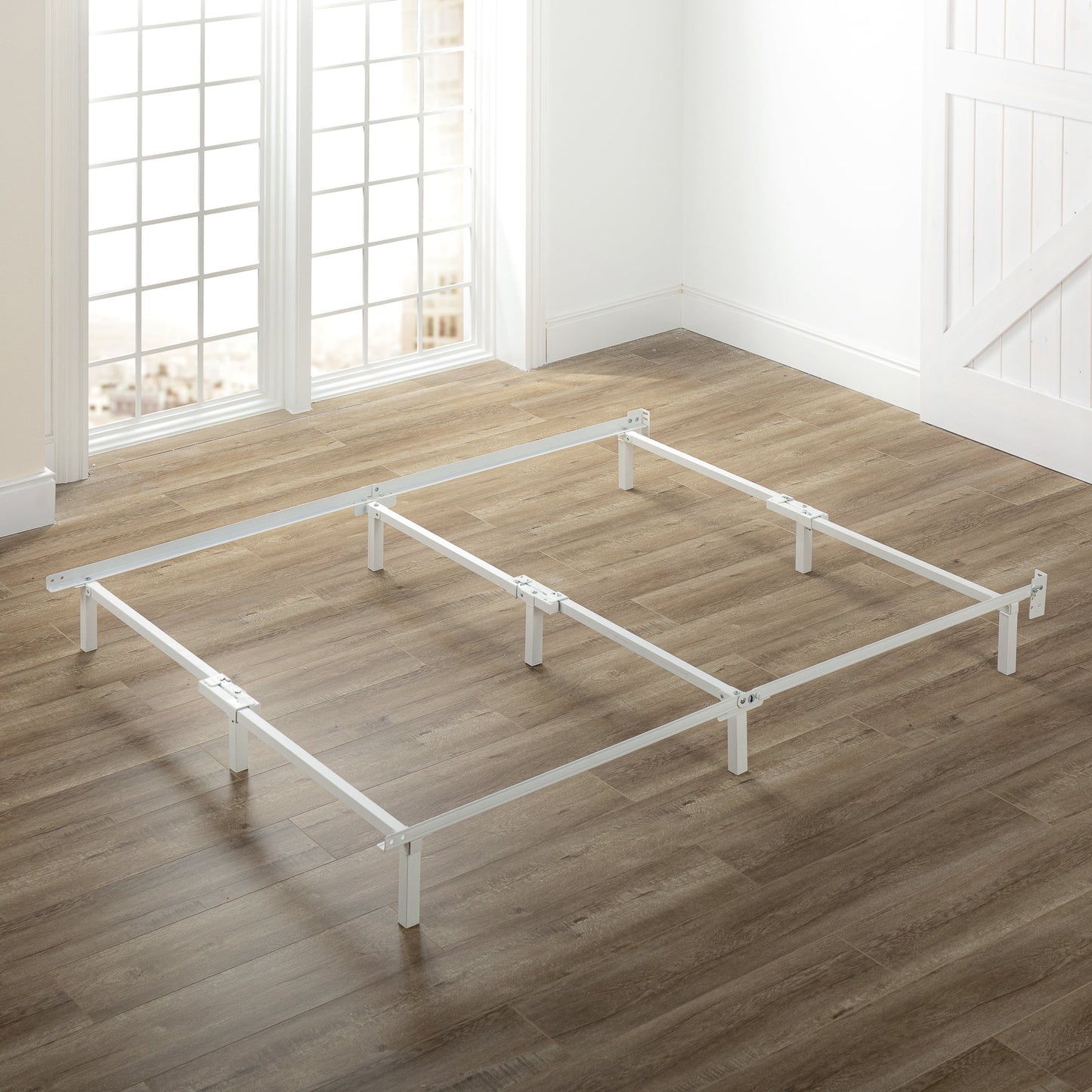 Zinus 7" Compack® Metal Bed Frame, White, King