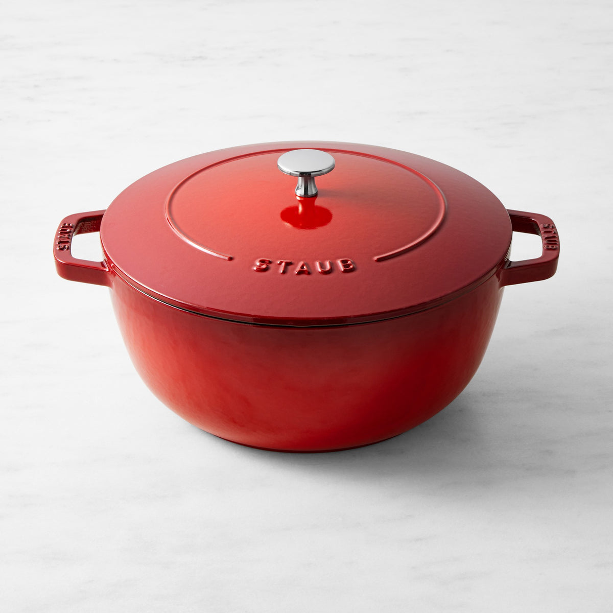 Staub Enameled Cast Iron Essential French Oven,Cherry,
