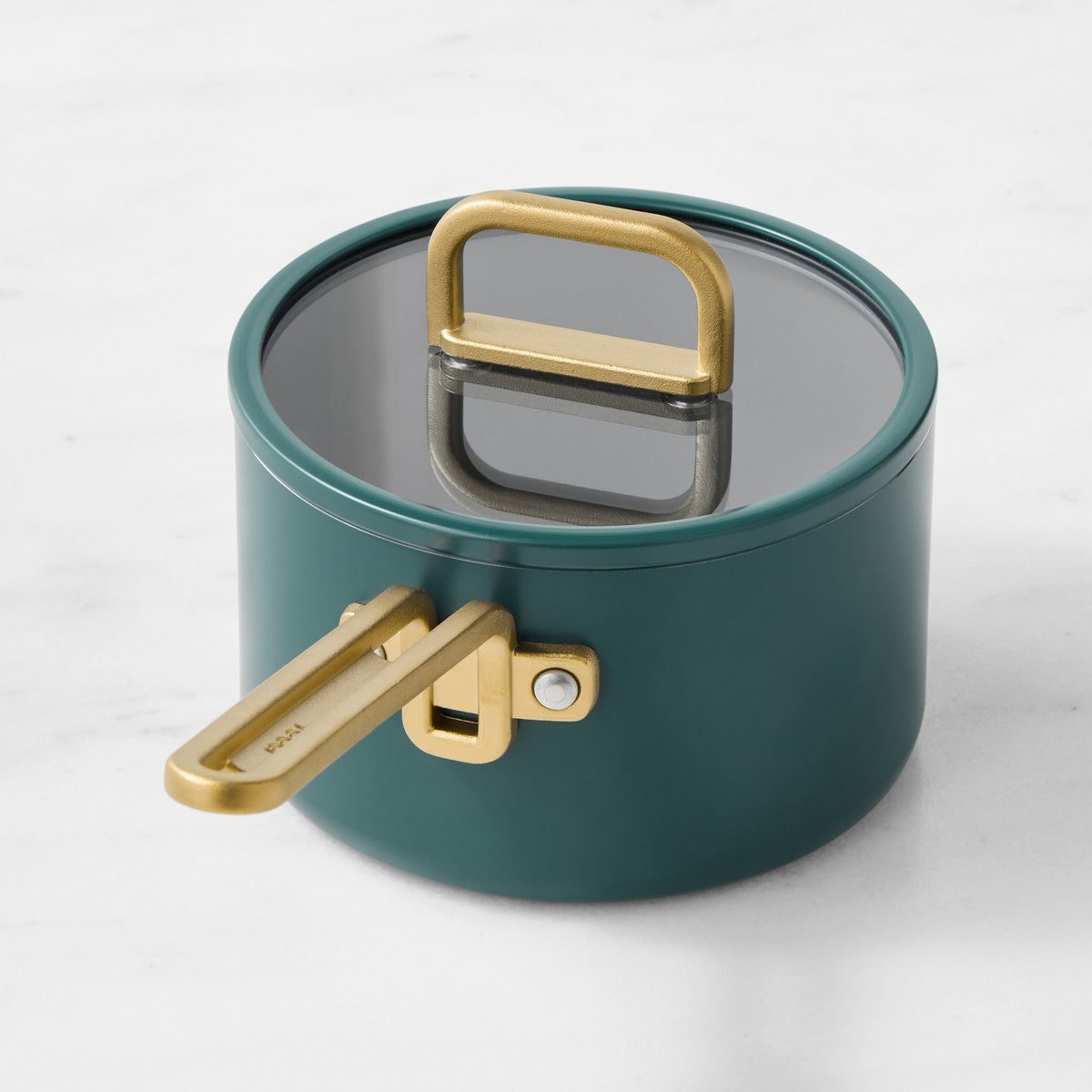 GreenPan Stanley Tucci Ceramic Nonstick Saucepan,Venetian Teal,2-Qt.