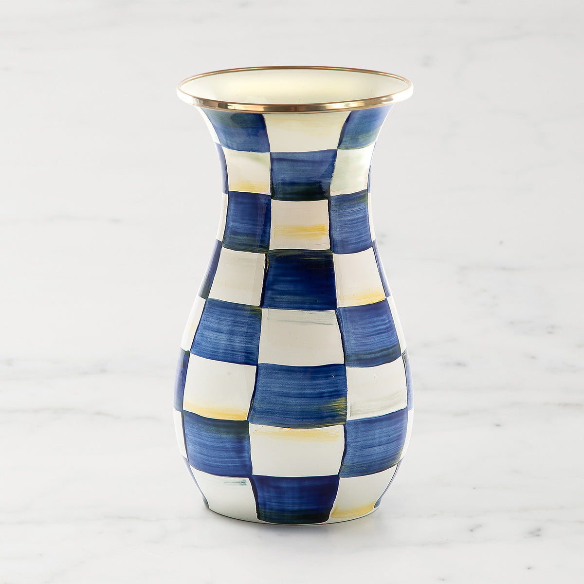 MacKenzie-Childs Royal Check Tall Vase,,WSNOADS