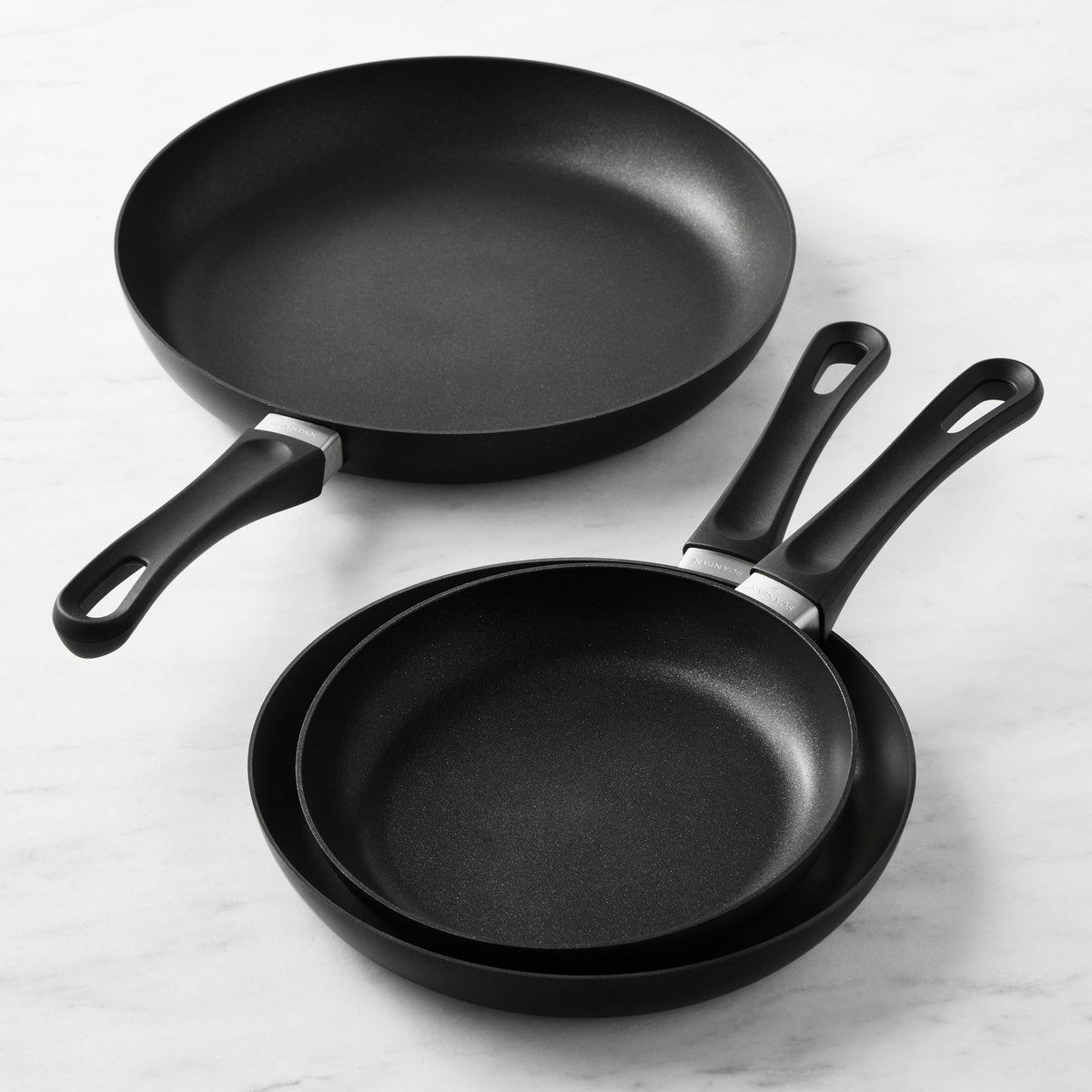SCANPAN Classic Nonstick Fry Pan, Set of 3,,WSNOADS