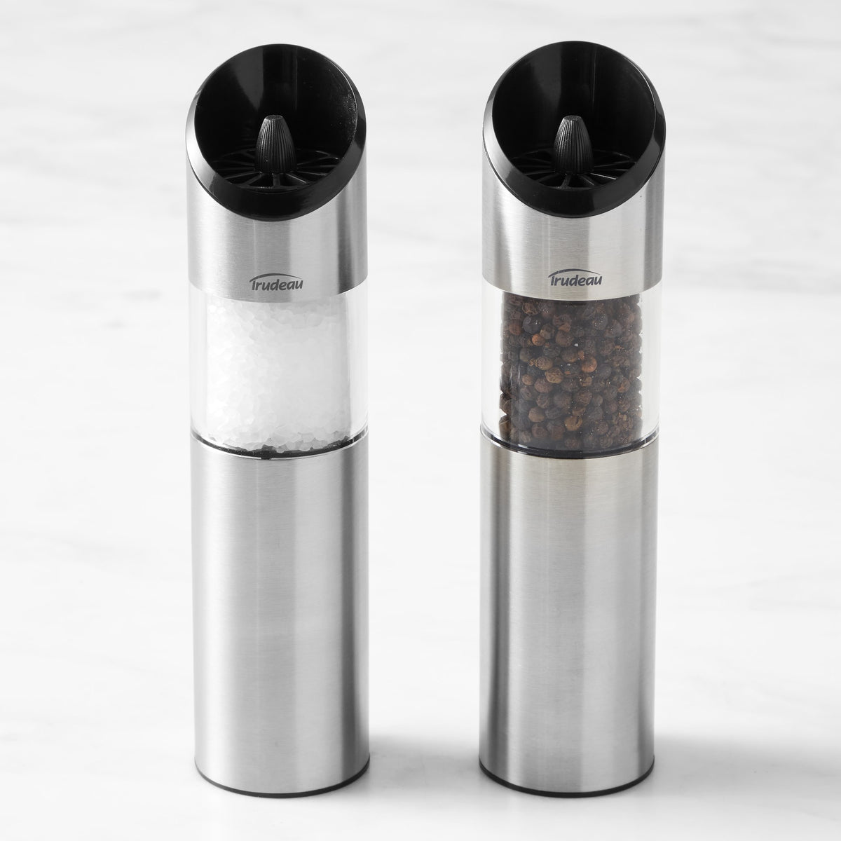 Trudeau Electric Rechargeable Salt & Pepper Mills Set, 8",,WSNOADS