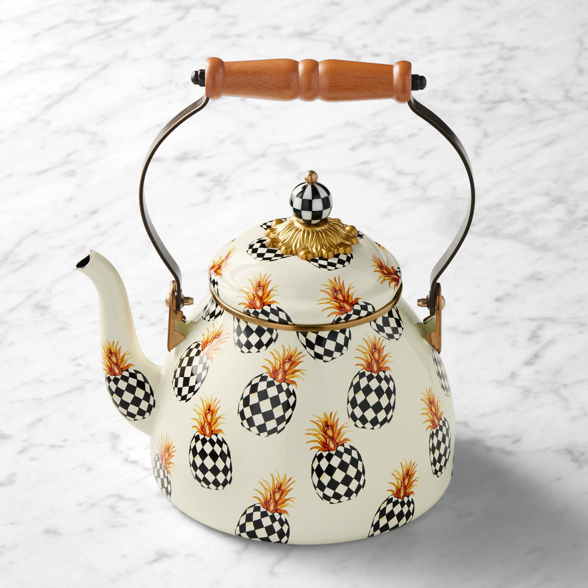MacKenzie-Childs Pineapple Tea Kettle, 2-Qt.,,WSNOADS
